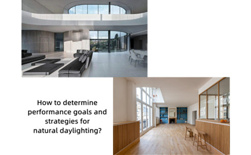 How to determine performance goals and strategies for natural daylighting?