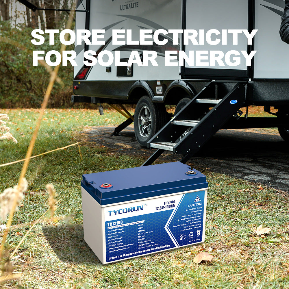 Tycorun 12V 100Ah Lithium Deep Cycle Battery