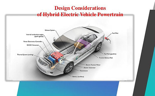 How are hybrid vehicle powertrains designed?