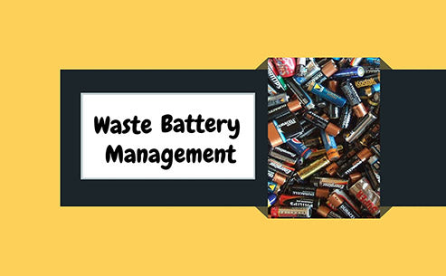 What is the current status of waste battery management?
