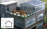 What is the design of a passive solar house?