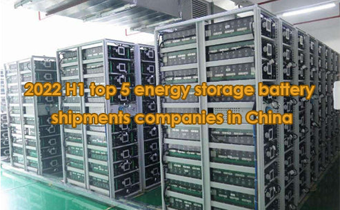 2022 H1 top 5 energy storage battery shipments companies in China