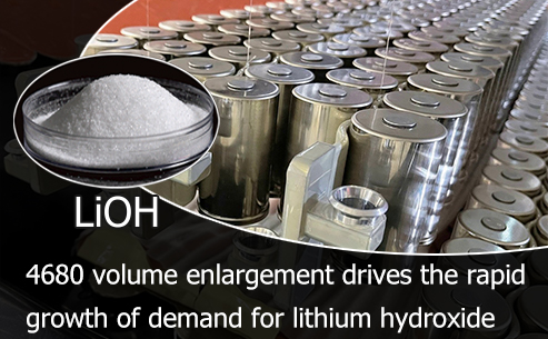 4680 volume enlargement drives the rapid growth of demand for lithium hydroxide