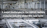 5 major challenges in the lithium battery material industry
