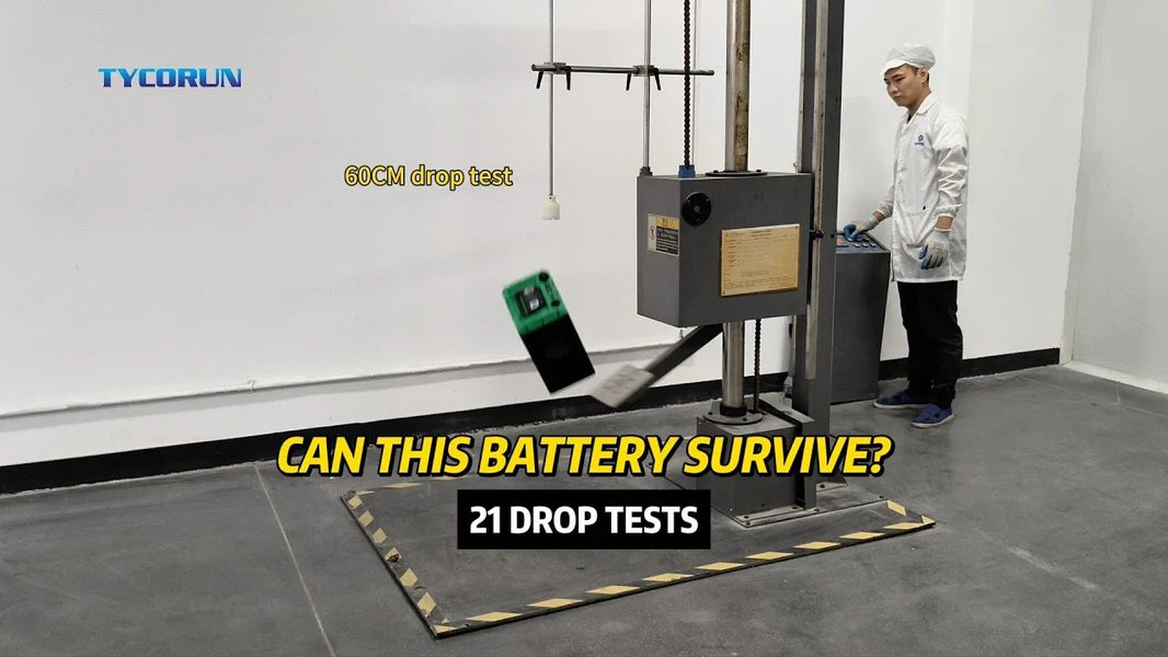76.8V Lithium Battery Drop Test Video 