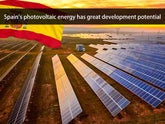 Spain's photovoltaic energy has great development potential