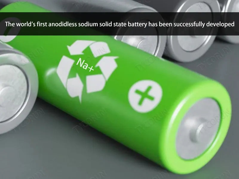 The world's first anodidless sodium solid state battery has been successfully developed