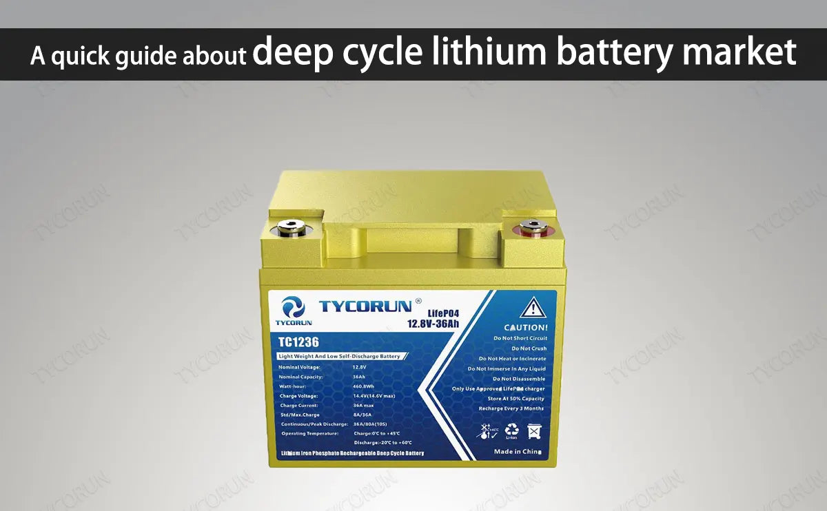 A quick guide about deep cycle lithium battery market