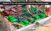 Analysis of the cell consistency in the lithium battery pack