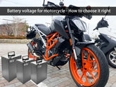 Battery voltage for motorcycle