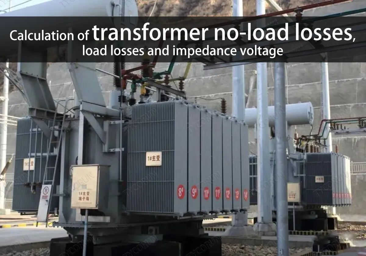 Calculation of transformer no-load losses, load losses and