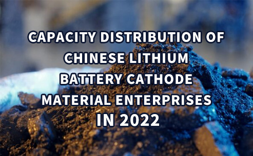 Capacity distribution of Chinese lithium battery cathode material companies in 2022