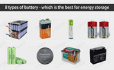 Comparison of 8 types of battery for energy storage
