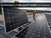 Detailed analysis of solar panel weight and calculation