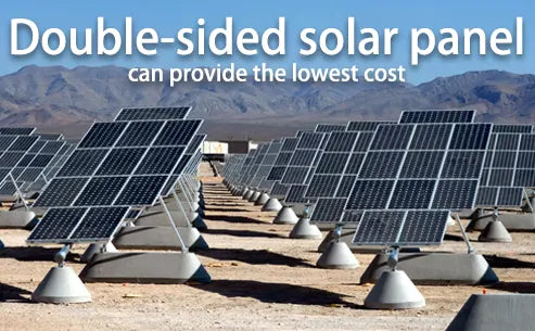 Double-sided solar panel can provide the lowest cost
