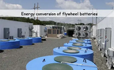 Energy conversion of flywheel batteries