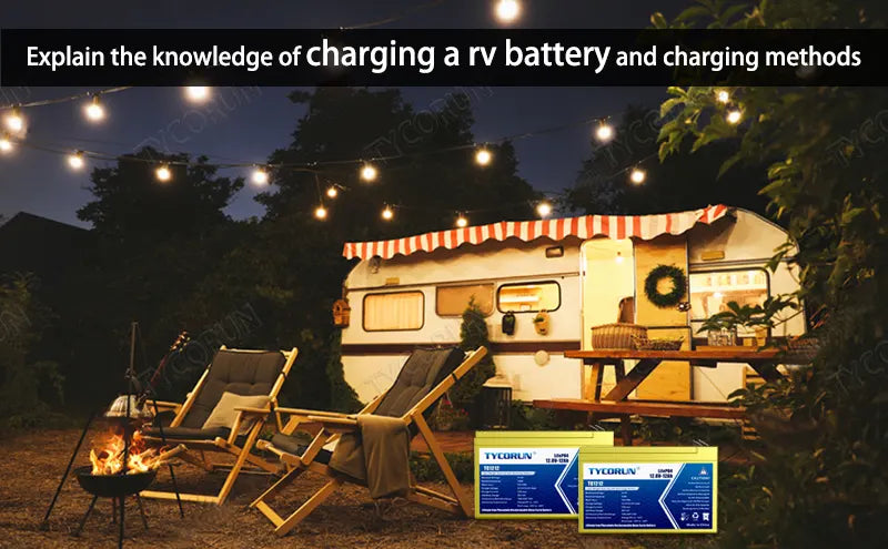Explain the knowledge of charging a rv battery and charging methods
