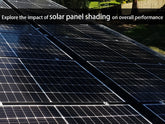 Explore the impact of solar panel shading on overall performance