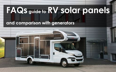 FAQs guide to RV solar panels and comparison with generators
