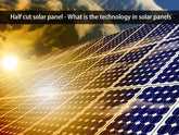 Half cut solar panel technology