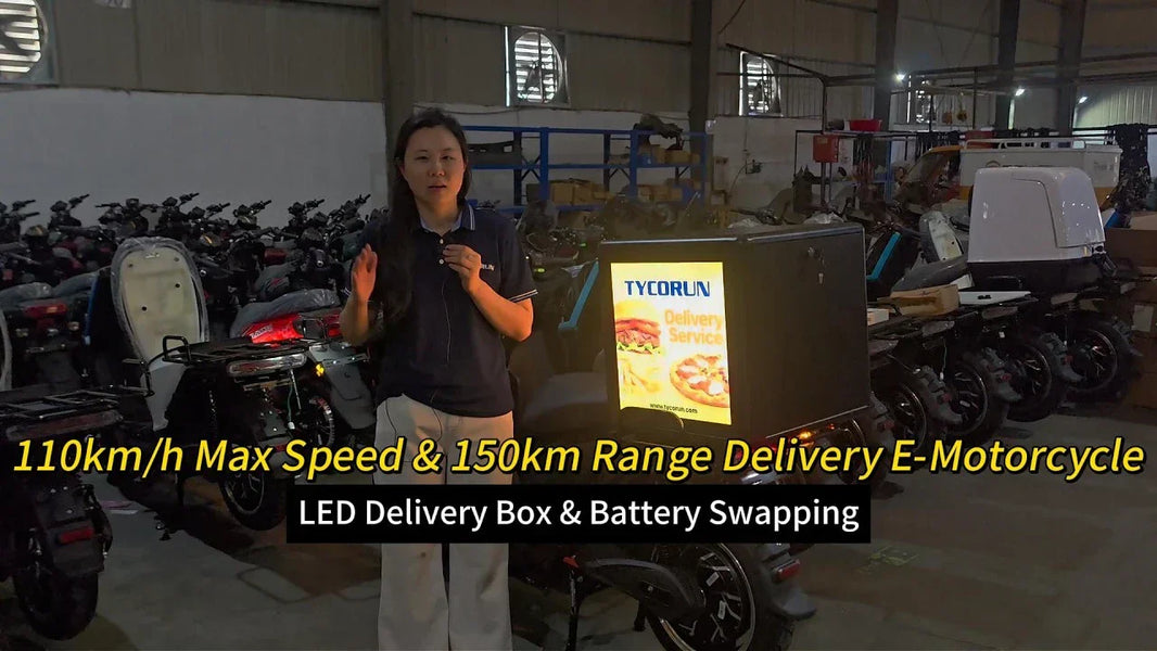 High-Speed Electric Delivery Motorcycle