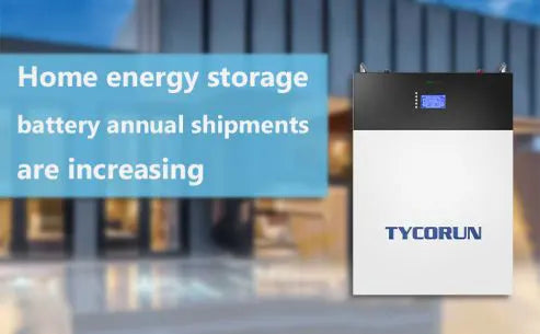Home energy storage batteries annual shipments are increasing
