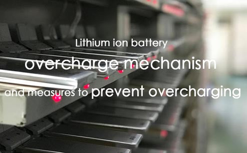 Lithium ion battery overcharge mechanism and measures to present overcharge