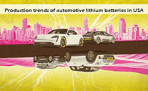 Production trends of automotive lithium batteries in USA