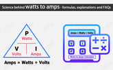 Science behind watts to amps - formulas, explanations and FAQs
