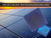 Solar cell vs solar panel