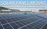 Solar panel mount - an important role