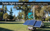 Solar light tower - efficient solution for outdoor lighting