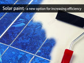 Solar paint - a new option for increasing efficiency