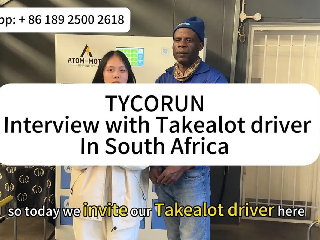 South African Takealot Riders Experience TYCORUN Battery Swap System