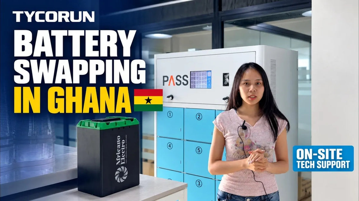 Battery Swapping Project in Ghana – TYCORUN Cloud Training & Installation for Africa