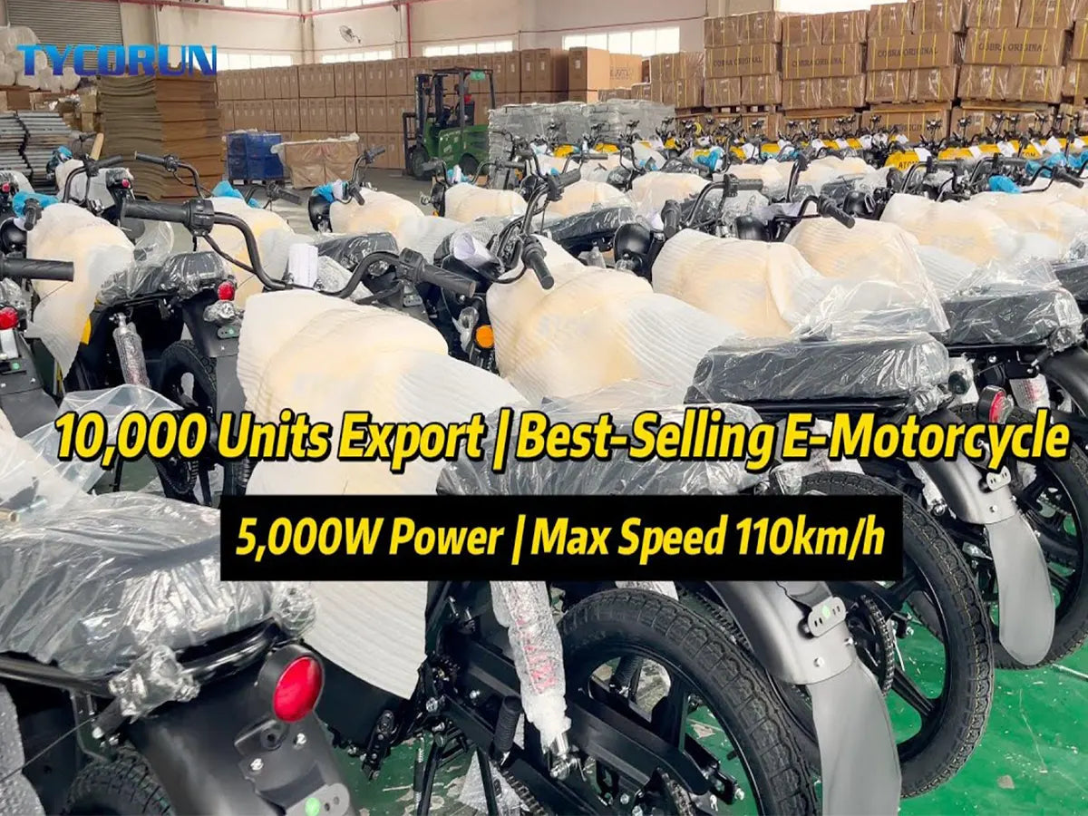 TYCORUN’s Powerful 5,000W Best-Selling Electric Motorcycle