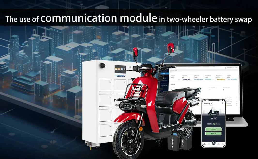 The use of communication module in two-wheeler battery swap