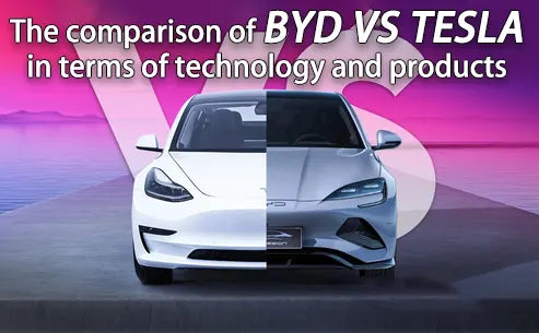 The comparison of byd vs tesla in terms of technology and products