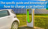 The specific guide and knowledge of how to charge a car battery