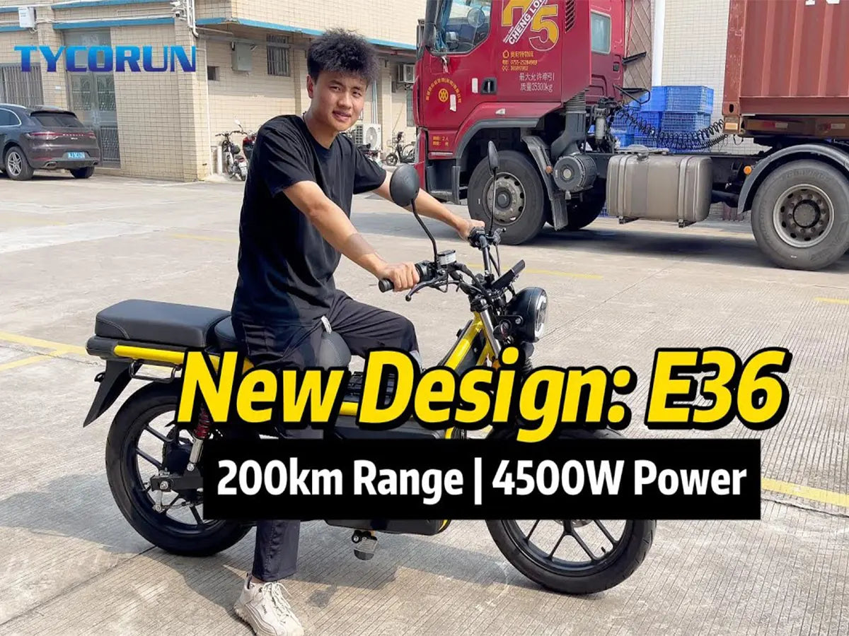 Unleash the E36 Electric Motorcycle – 4,500W Power, 200km Range, Perfect for Delivery & Taxi