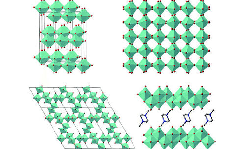 What are the layered oxides of molybdenum and vanadium?