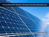 how do photovoltaic solar cells work