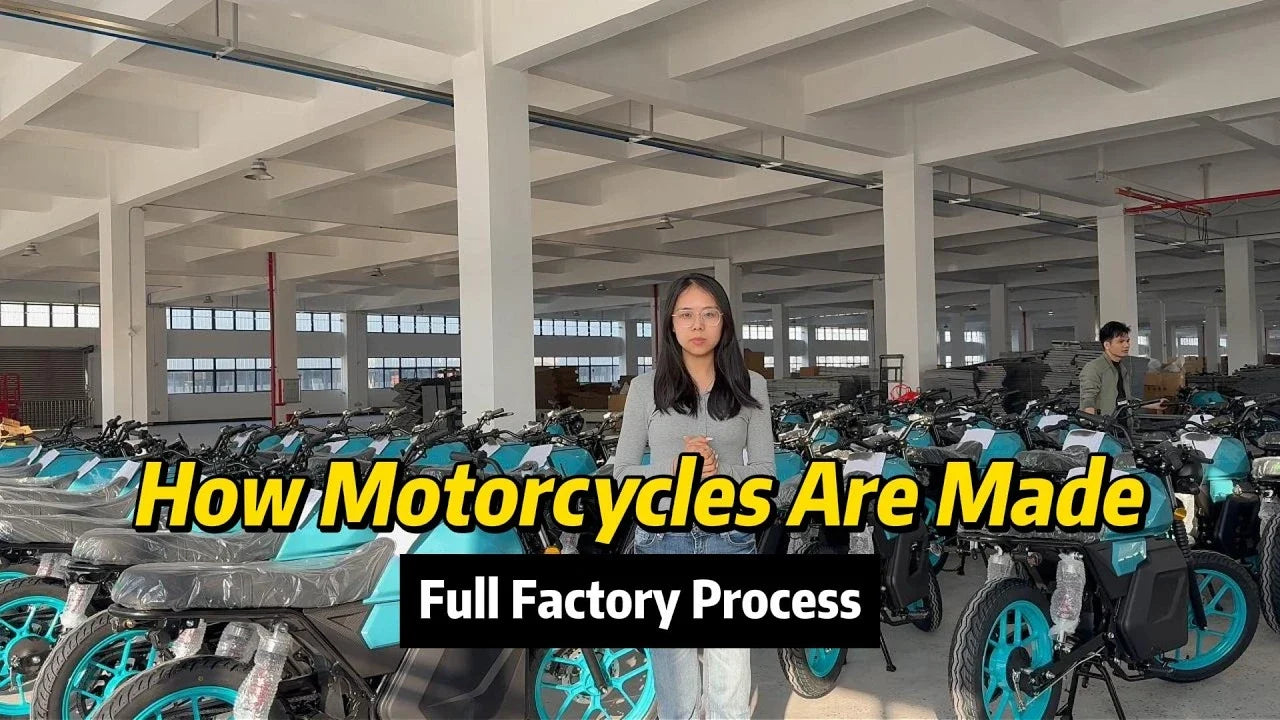 oem electric motorcycle factory tour video