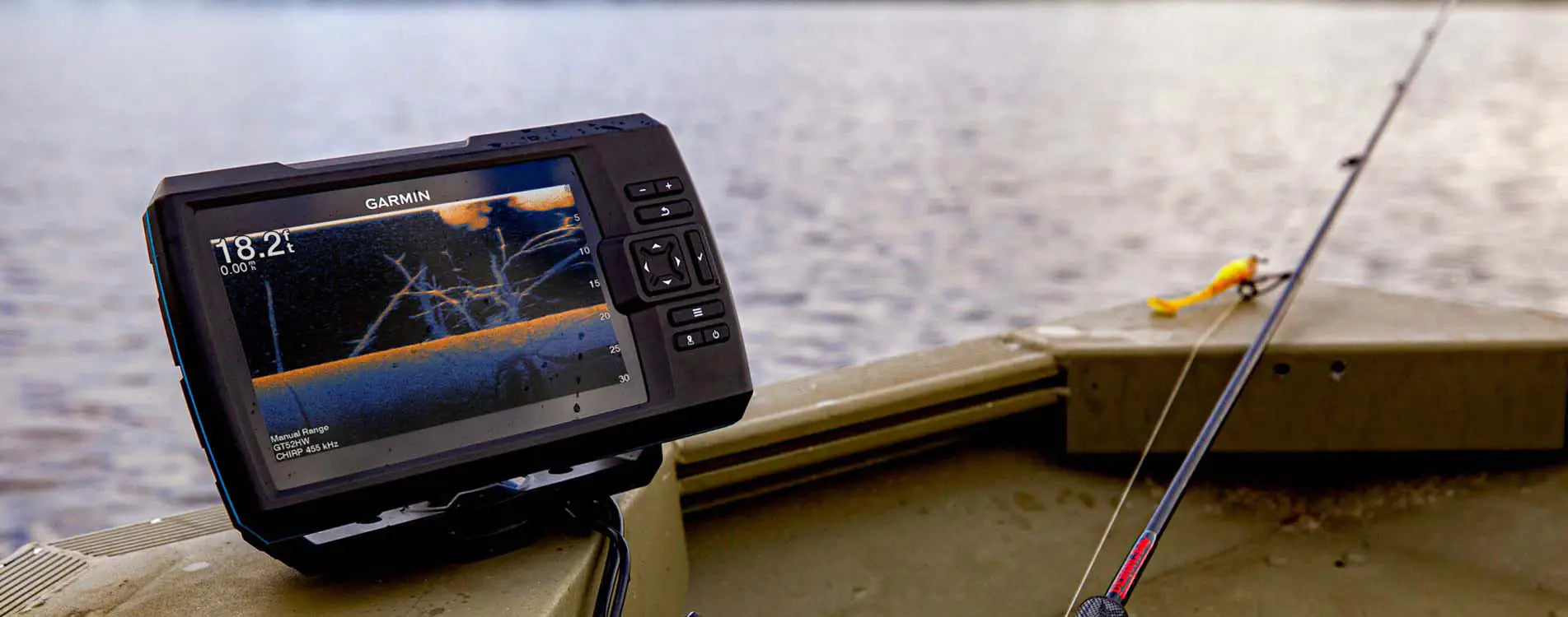 do fish finders need a battery LUCKY Portable Wired Transducer Kayak Fish Finder Kit Portable Depth Finder LCD Display for Kayak Boat Ice Fishing : Electronics Depth finder battery What