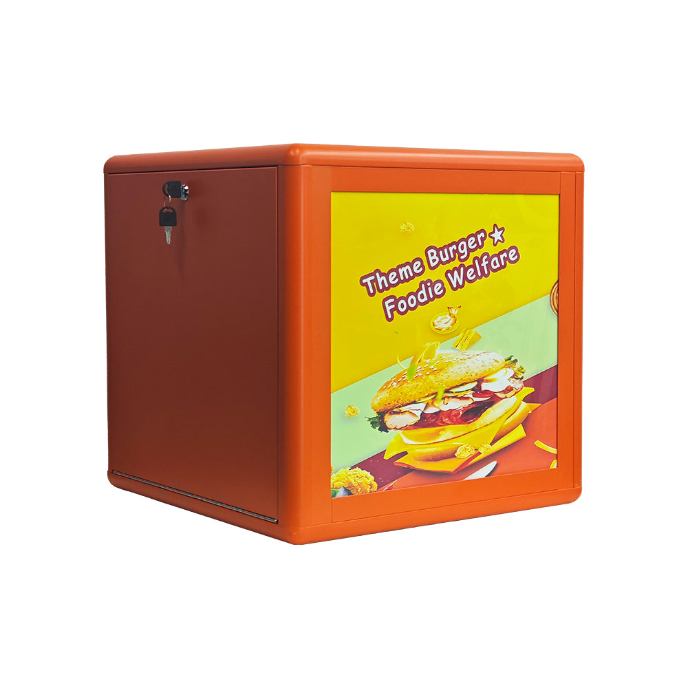 Custom Motorcycle Food Delivery Box Built for Delivery Fleets