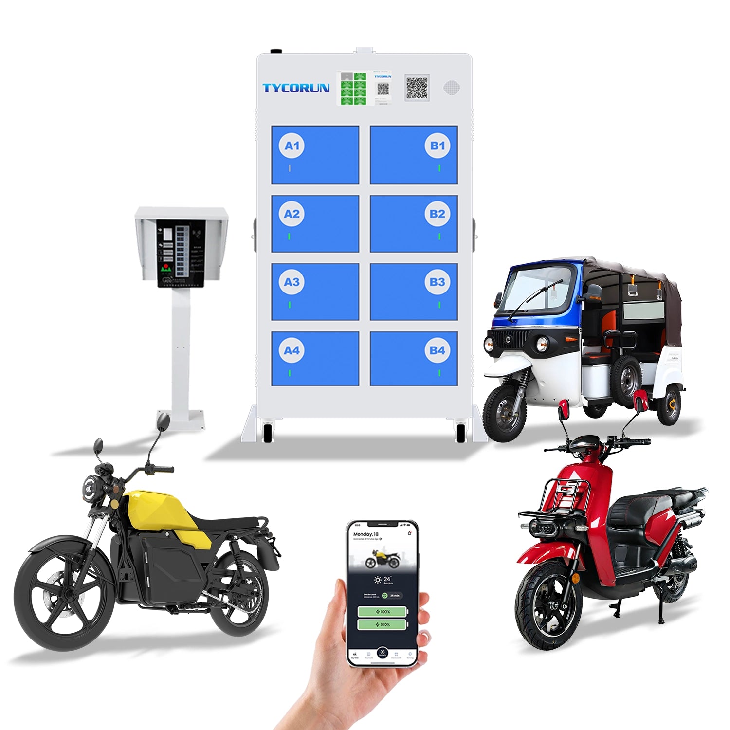 Custom_8-slot_Battery_Swap_Cabinet_for_Electric_234-Wheelers_2
