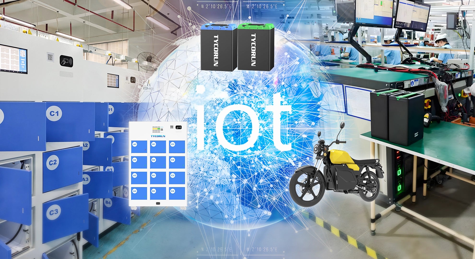 TYCORUN_smart_hardware_includes_high-performance_battery_packs_battery_swap_cabinets_and_vehicles.