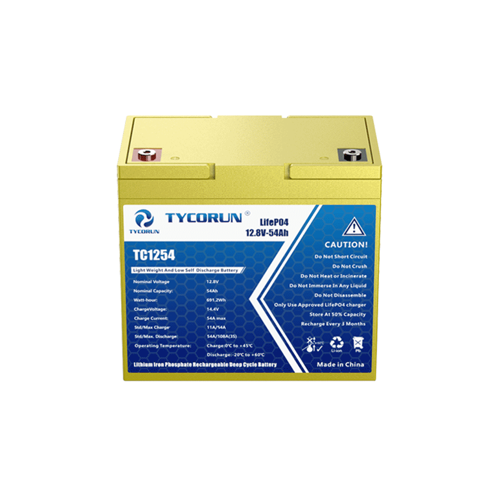 Tycorun 12 Volt 54Ah Lithium Deep Cycle Battery
