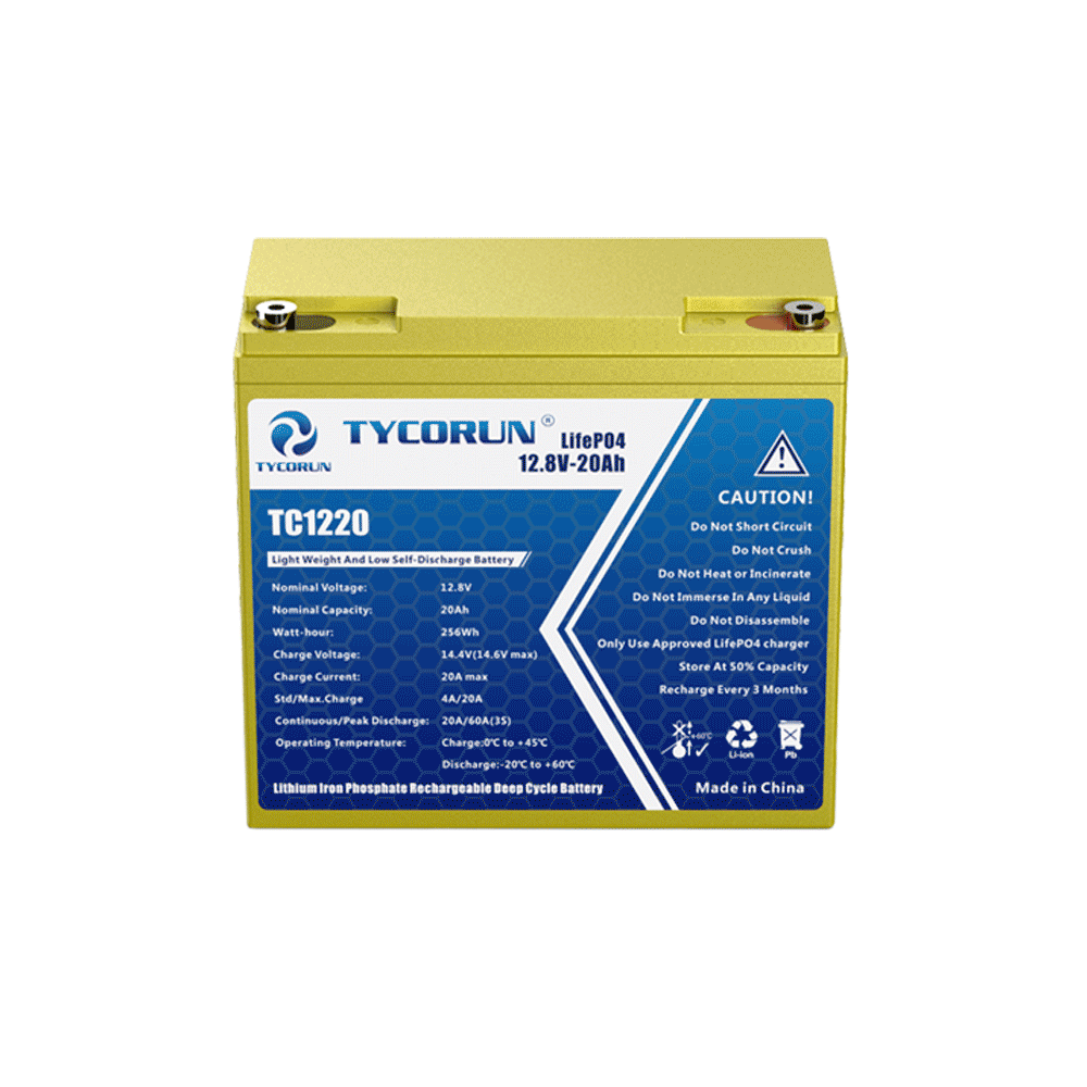 Tycorun 12 Volt 20Ah Lithium Deep Cycle Battery