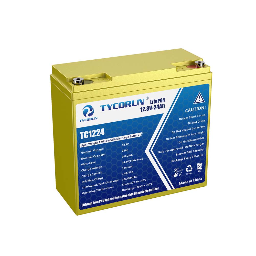 Tycorun 12 Volt 24Ah Lithium Deep Cycle Battery
